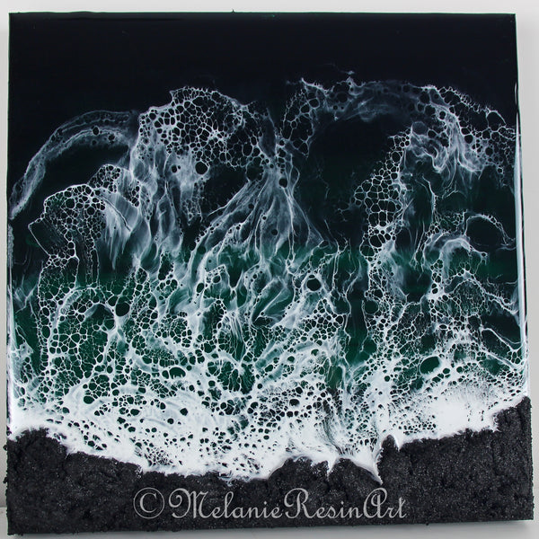 Malachite Ocean Resin Art