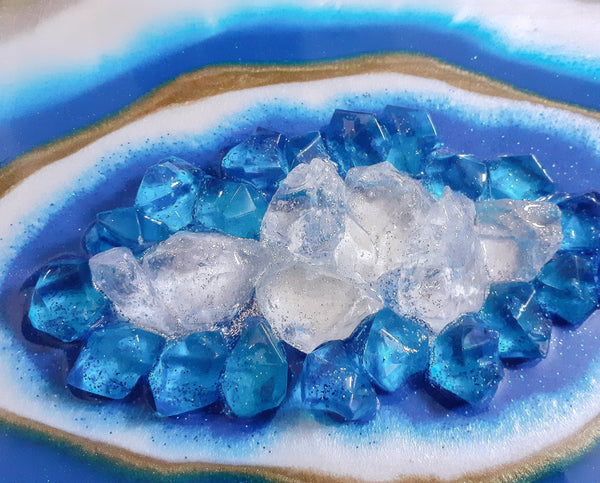 Azure - Resin Geode